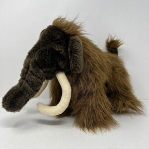 Build A Bear Wooly Mammoth Brown Hairy Elephant Plush 13" long